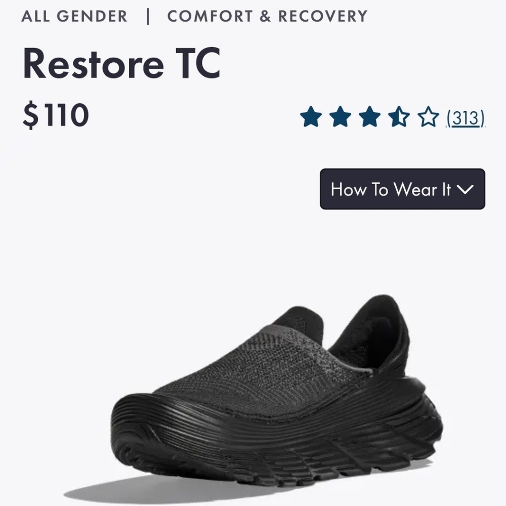 Hoka Restore TC All Gender Shoe